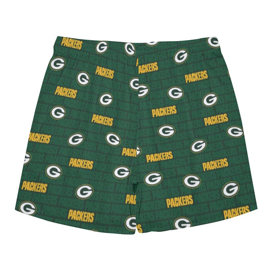 Green Bay Football Game Day All-Over Print Men's Side Split Running Sport Shorts