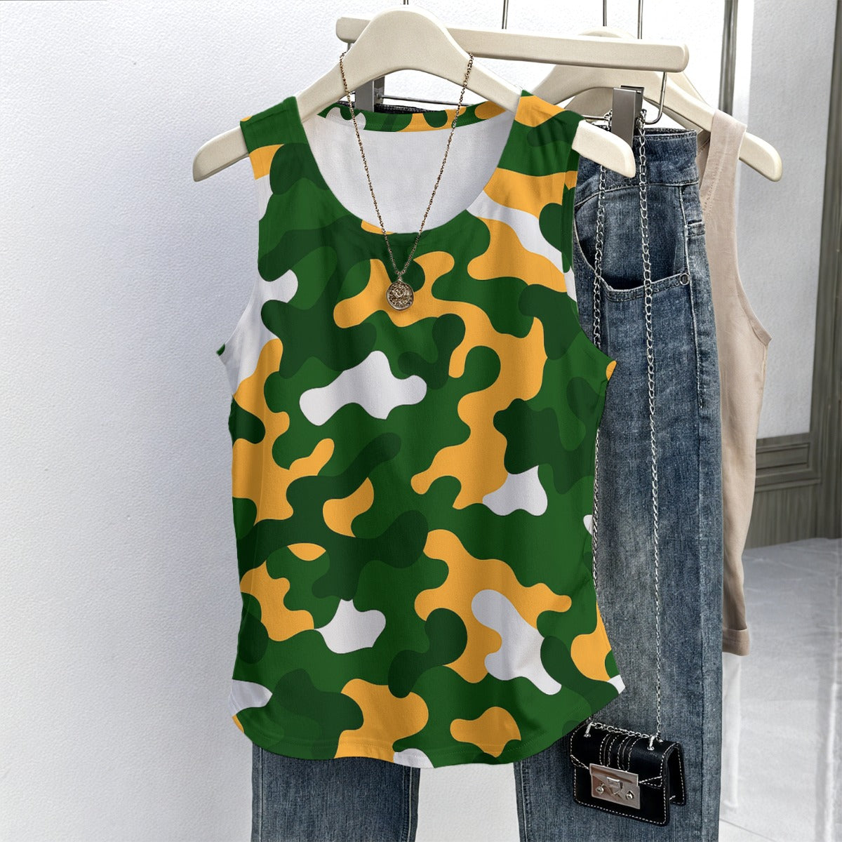 Green Bay Football Game Day All-Over Print Women's sleeveless vest