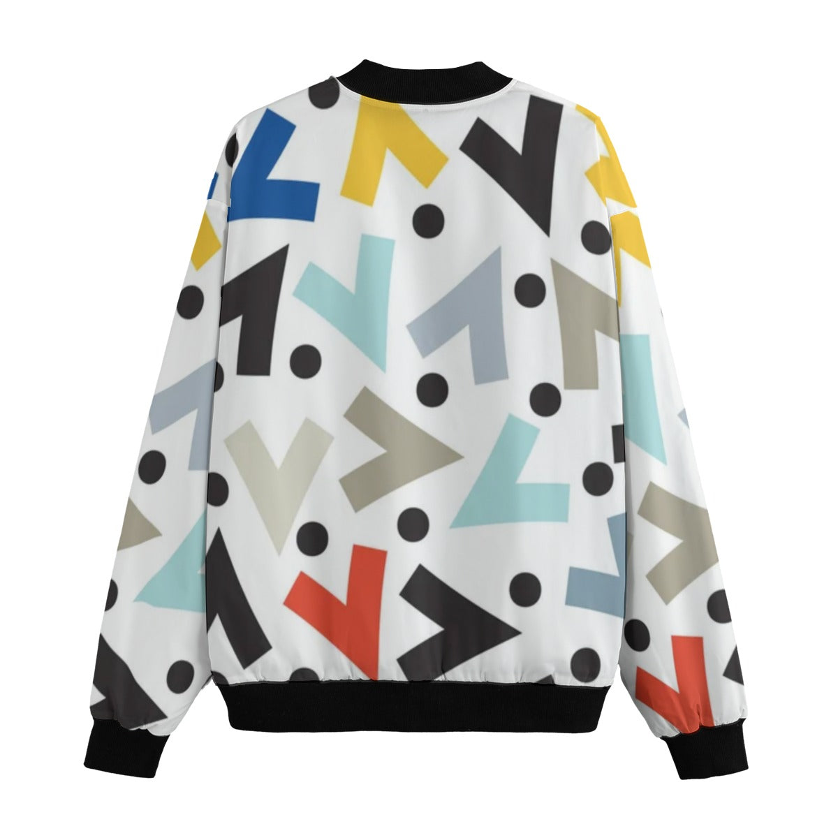 Urban Legend 90s Street Icons Colourful Graphic Seamless Fleece Bomber Jacket