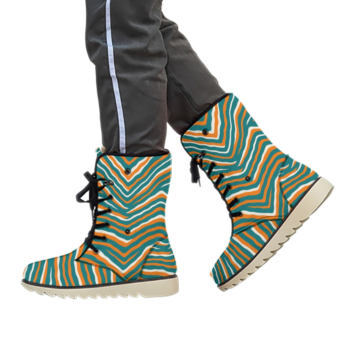 Miami Football Game Day All-Over Print Women's Plush Boots