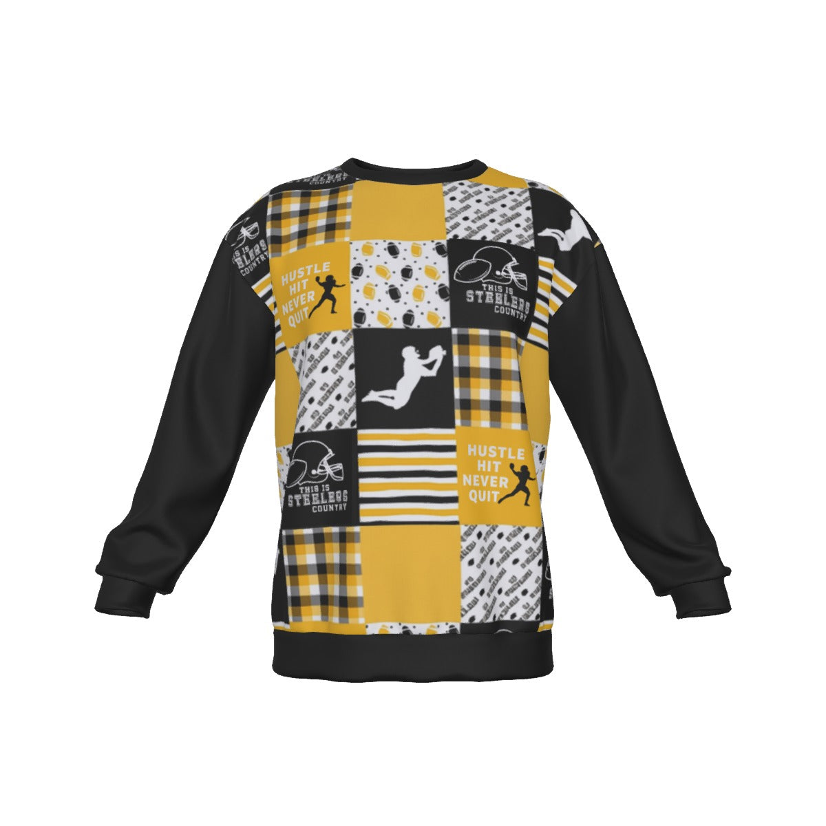 All-Over Print Men's Drop Shoulder Round Neck Long-Sleeved Sweatshirt