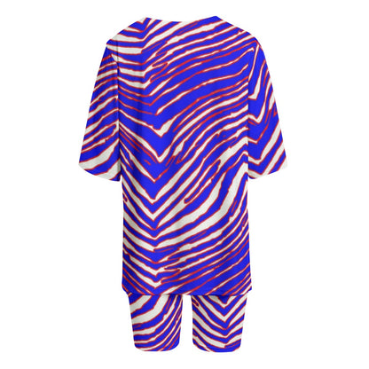 Buffalo Bills Zubaz Women's T-shirt Set With Short Sleeve