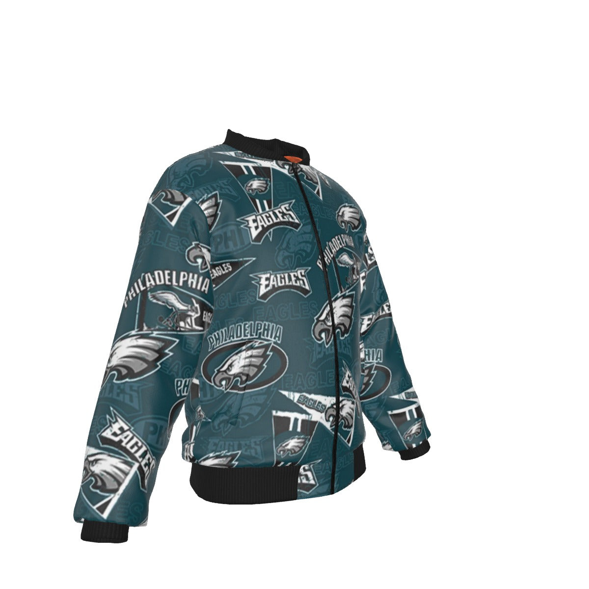 Philadelphia Football Game Day All-Over Print Men's Bomber Jacket With Sleeve Pocket