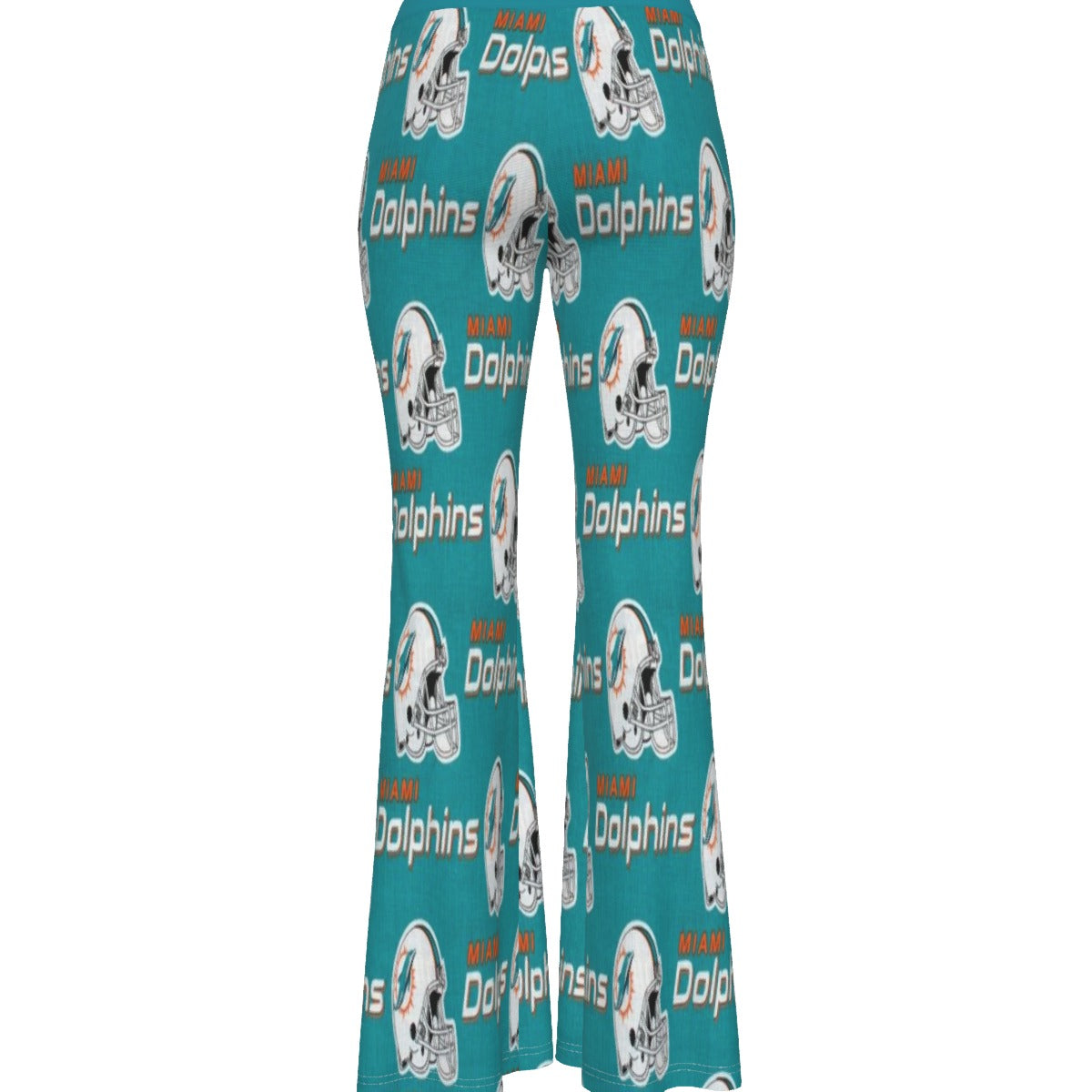 Miami Football Game Day All-Over Print Women's Skinny Flare Pants