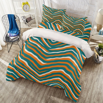 Miami Football Game Day Four-piece Duvet Cover Set
