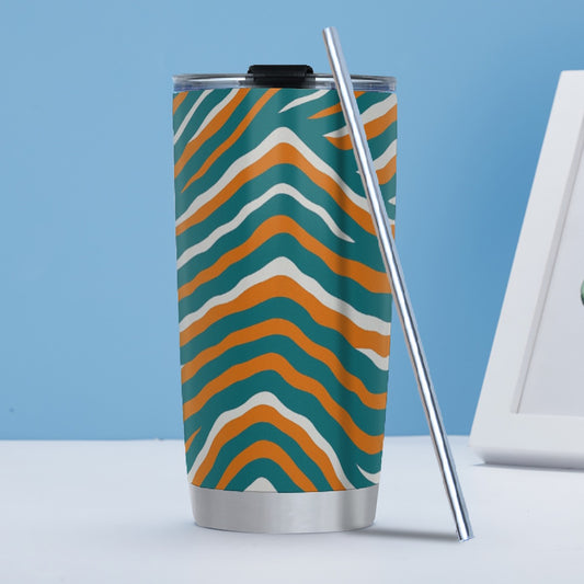 Miami Football Game Day Tumbler 20oz (with Straw)