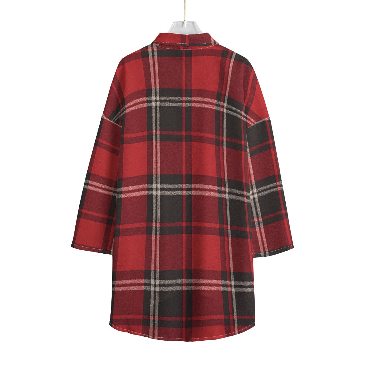 Cincinnati - Bearcats Tartan Plaid  Women's Chiffon Shirt With Elbow Sleeve