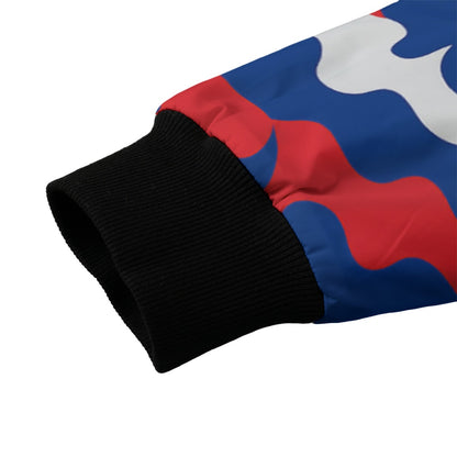 Buffalo Bills Camo Fleece Bomber Jacket – Red, Blue and White NFL Streetwear