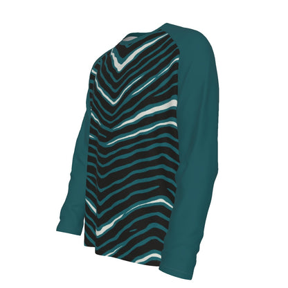 Philadelphia Football Game Day All-Over Print Men's Raglan Long Sleeve T-shirt  | 190GSM Cotton