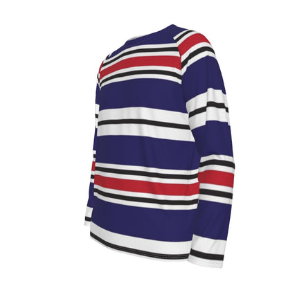 Red White and Blue Striped Long Sleeve Shirt – Classic American Style