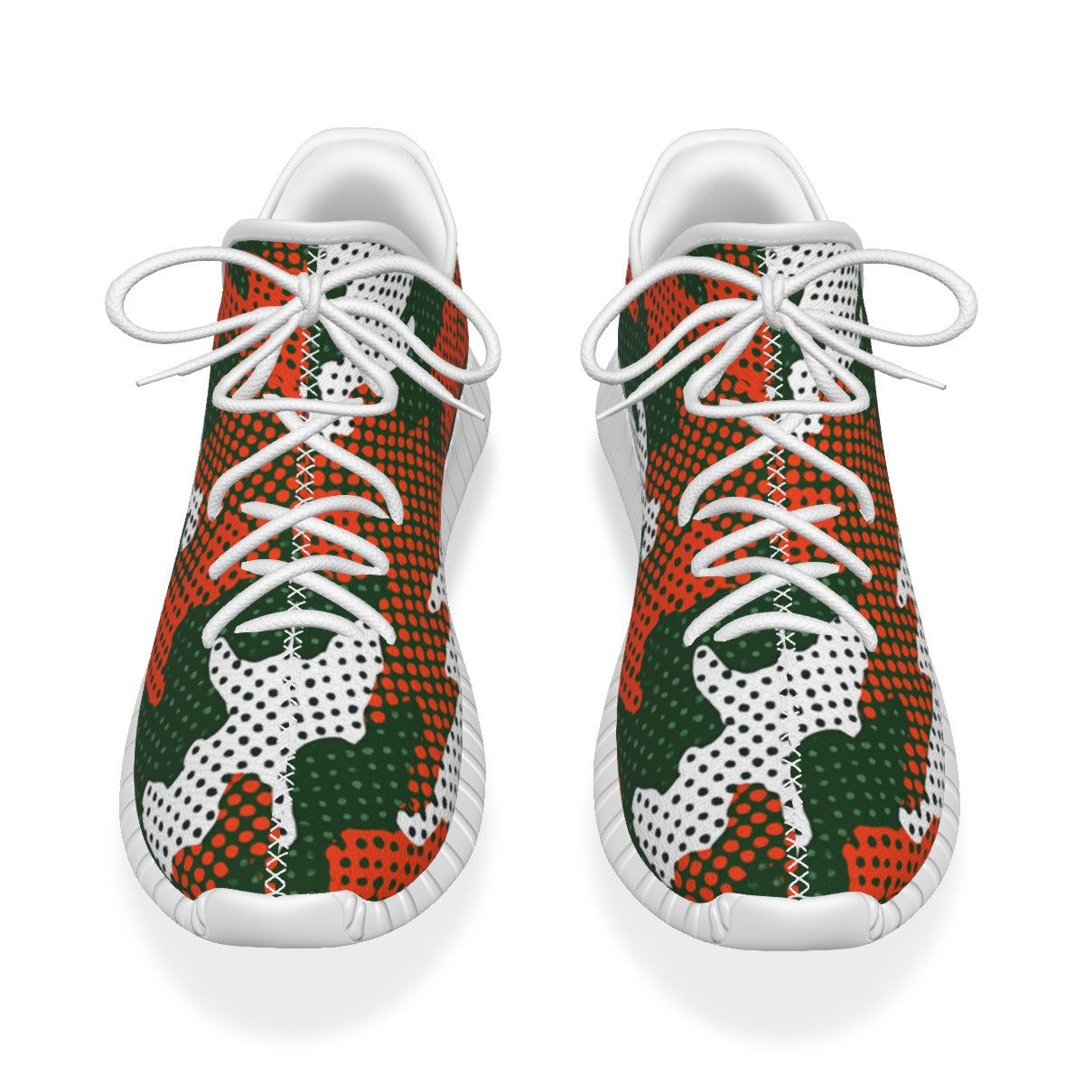 Urban Legend Miami Hurricanes Orange Green White Camo Coconut Sneakers Shoes