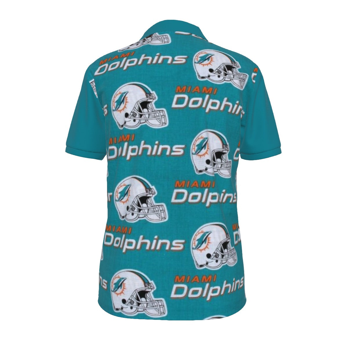 Miami Football Game Day All-over Print Men's Polo Shirt with  Zipper