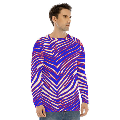Buffalo Bills Zubaz Men's Long Sleeve T-shirt With Raglan Sleeve