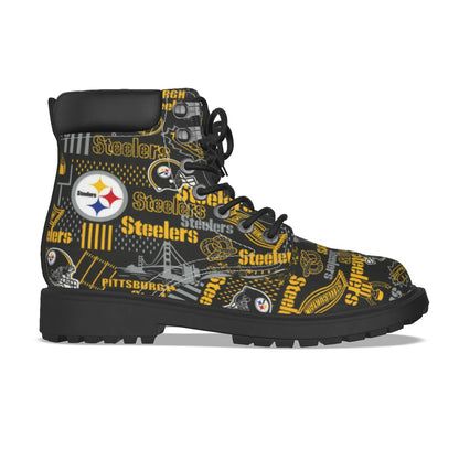 All-Over Print Men's Short Boots