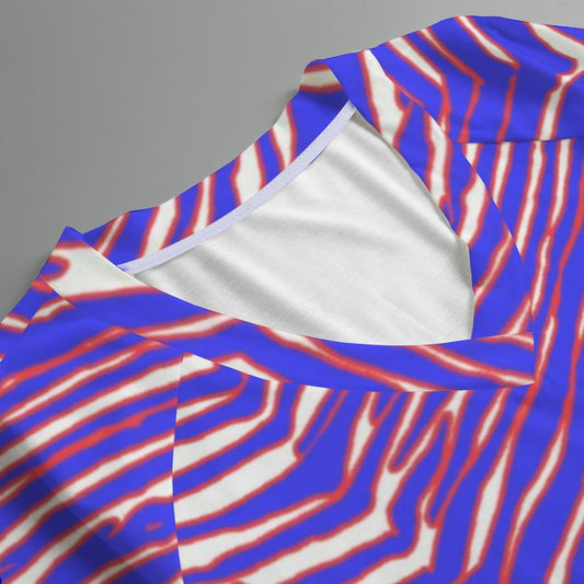 Buffalo Bills Zubaz Women's V-neck T-shirt With Short Sleeve