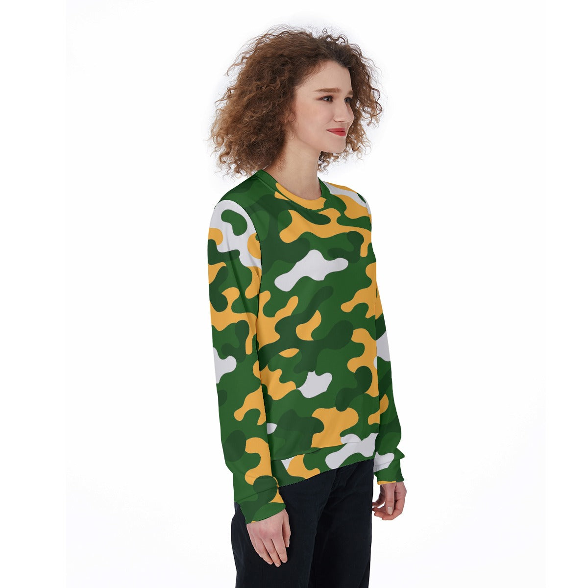 Green Bay Football Game Day All-Over Print Women's Loose Sweatshirt