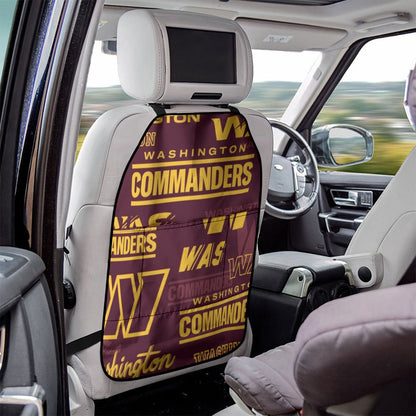 Washington Commanders Car Seat Back Storage Bag