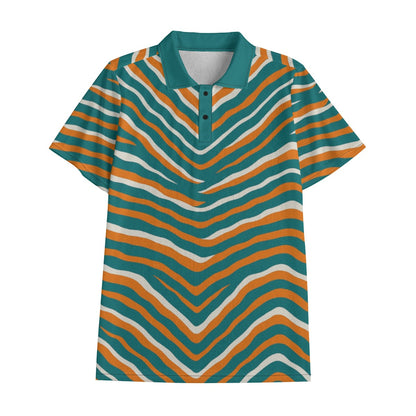 Miami Football Game Day All-Over Print Men's Polo Shirt