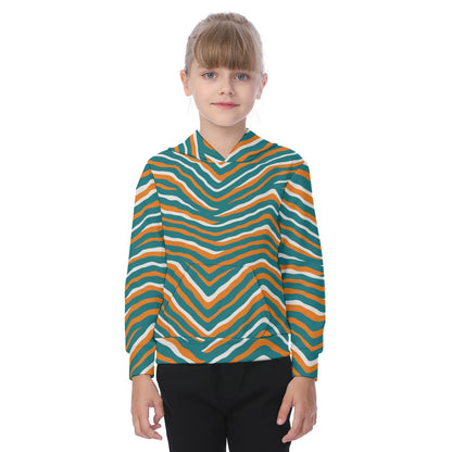Miami Football Game Day All-Over Print Oversized Kid's Hoodie