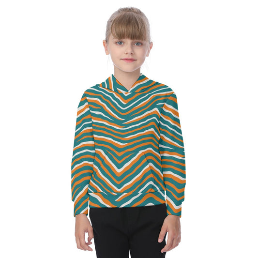 Miami Football Game Day All-Over Print Oversized Kid's Hoodie