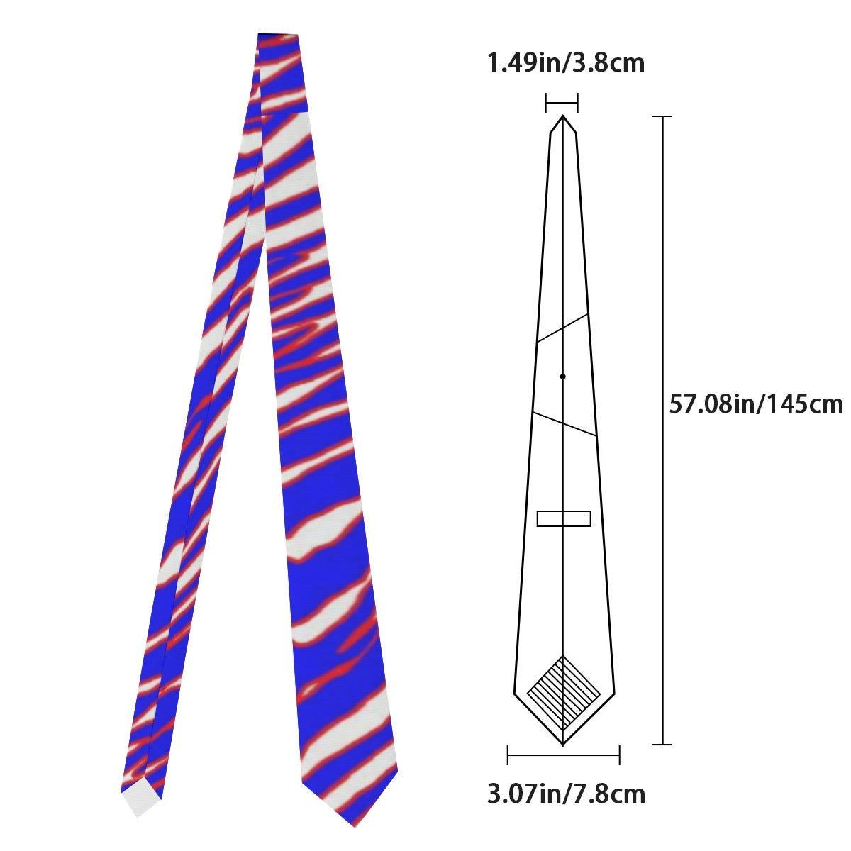 Buffalo Bills Zubaz Unisex Tie
