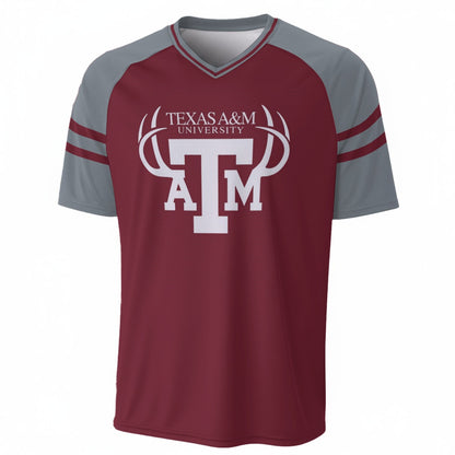 Texas A&M Aggies V-Neck Short Sleeve T-Shirt