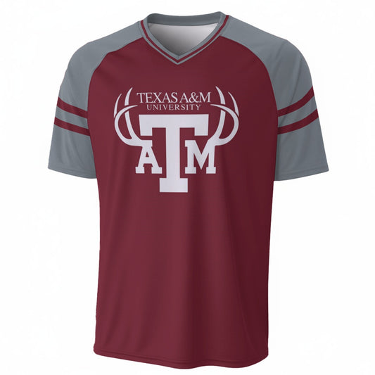 Texas A&M Aggies V-Neck Short Sleeve T-Shirt