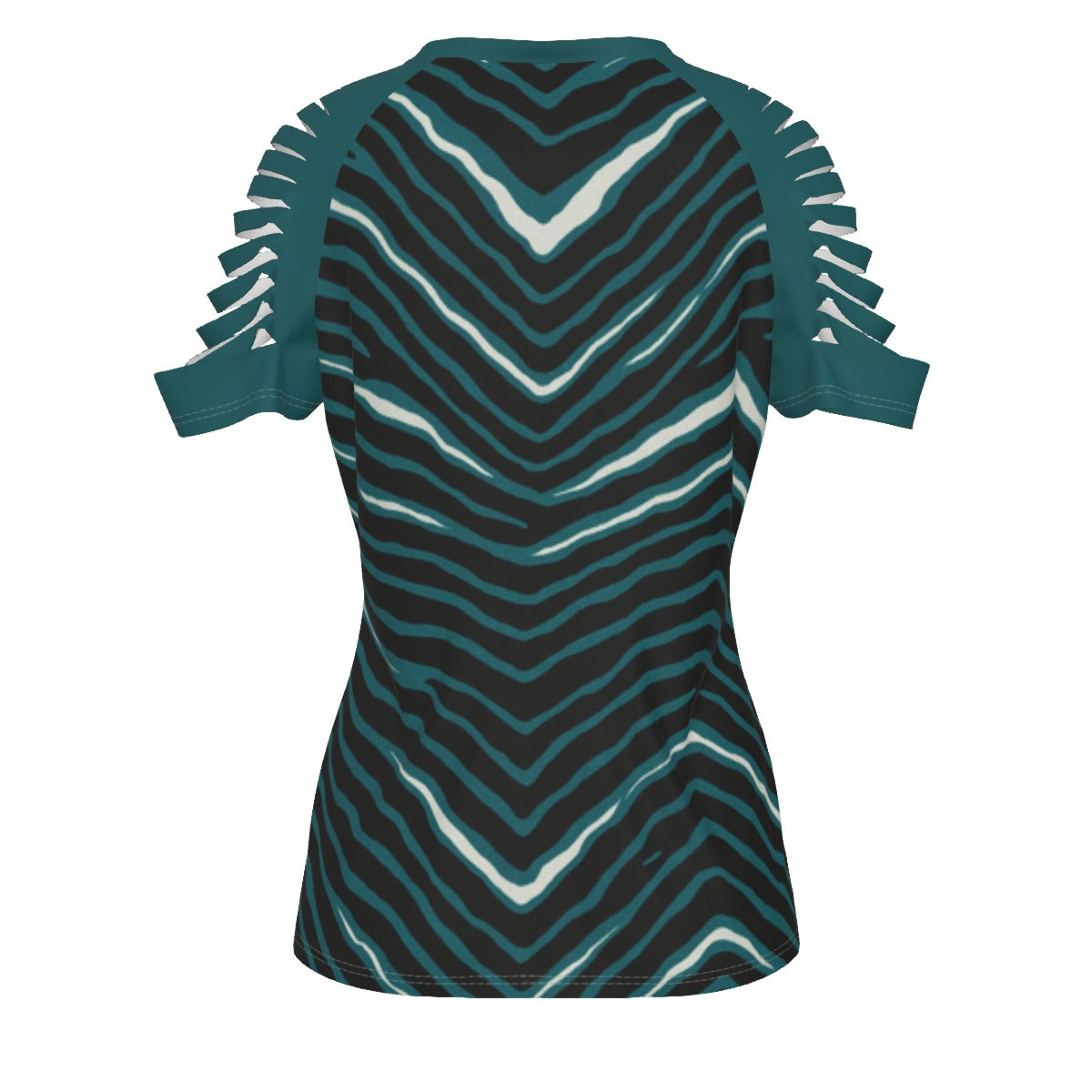 Philadelphia Football Game Day All-Over Print Women's Ripped T-Shirt