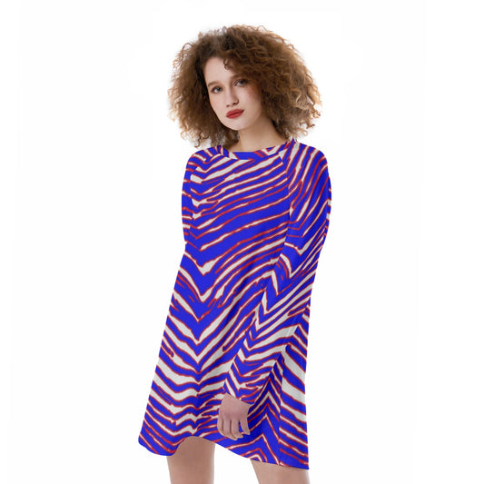 Buffalo Bills Zubaz Women's Raglan Sleeve Dress