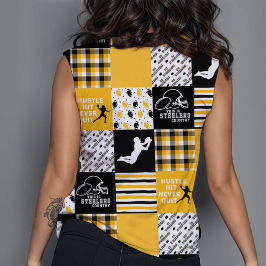 All-Over Print Women's Round Sleeveless T-Shirt