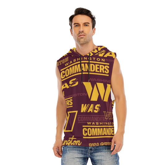 Washington Commanders Men’s Sleeveless Pullover Hoodie