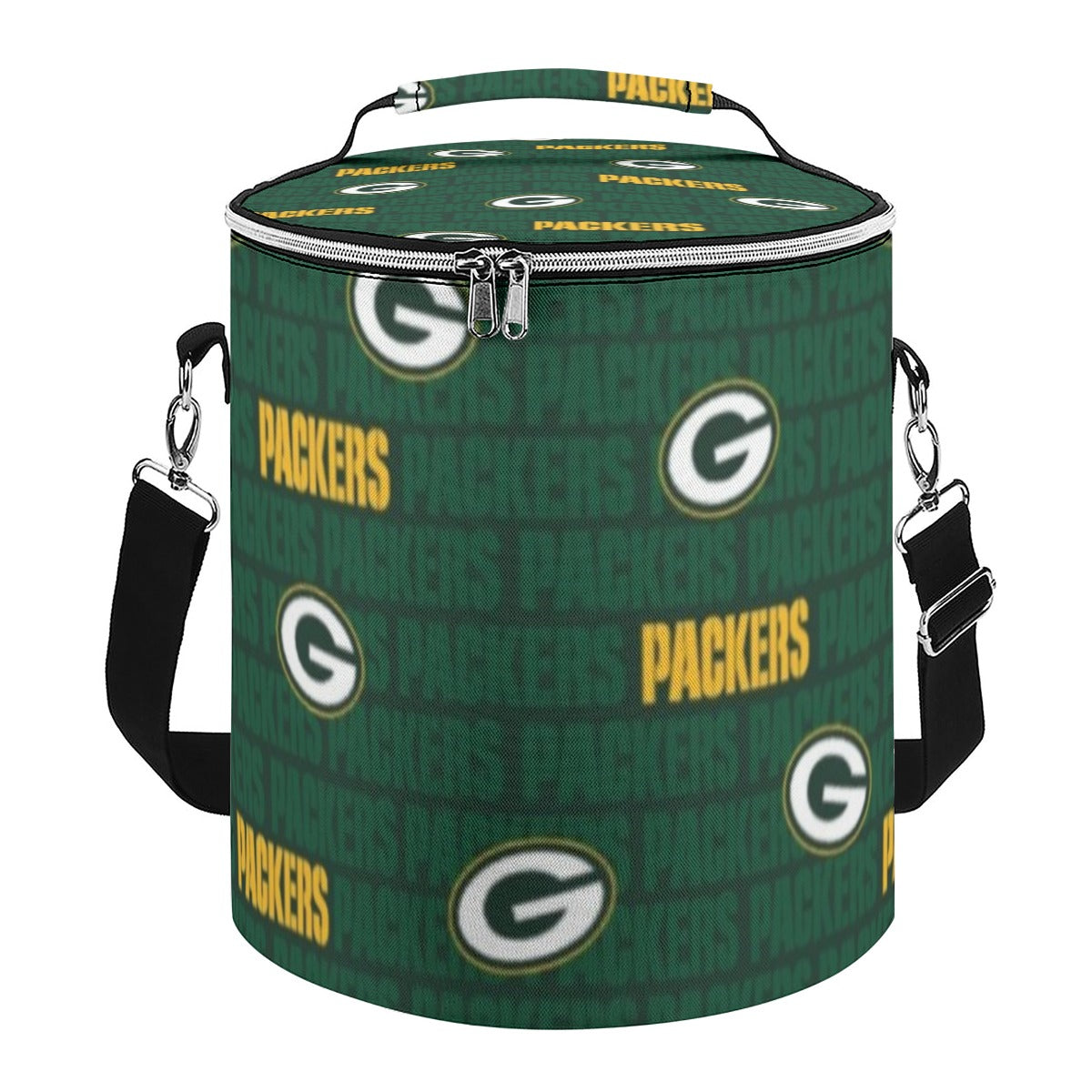 Green Bay Football Game Day Insulated Cylinder Cooler Bag