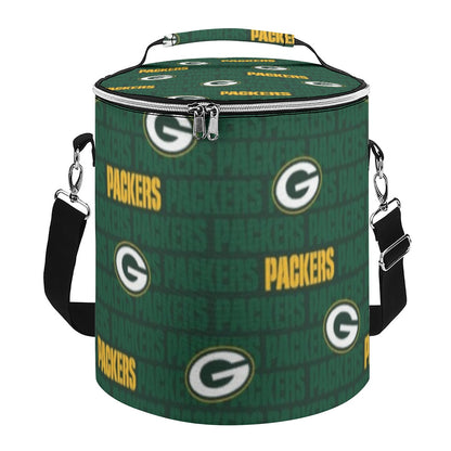 Green Bay Football Game Day Insulated Cylinder Cooler Bag