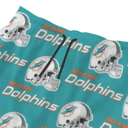 Miami Football Game Day All-Over Print Men‘s Beach Shorts With Lining
