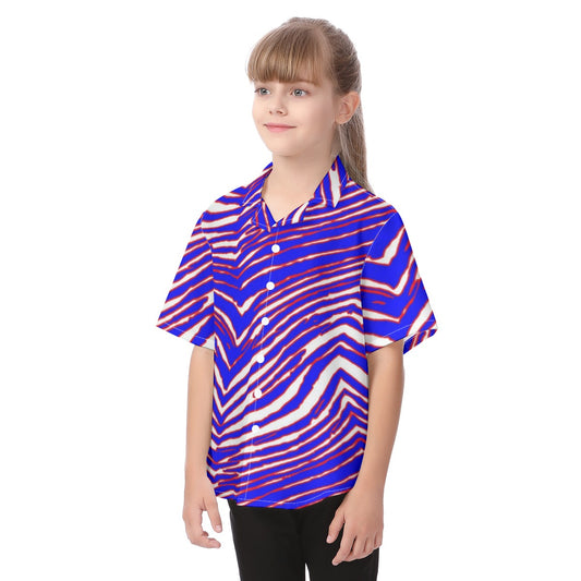 Buffalo Bills Zubaz Kid's Hawaiian Vacation Shirt