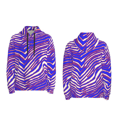Buffalo Bills Zubaz Men's Half  Button Hoodie