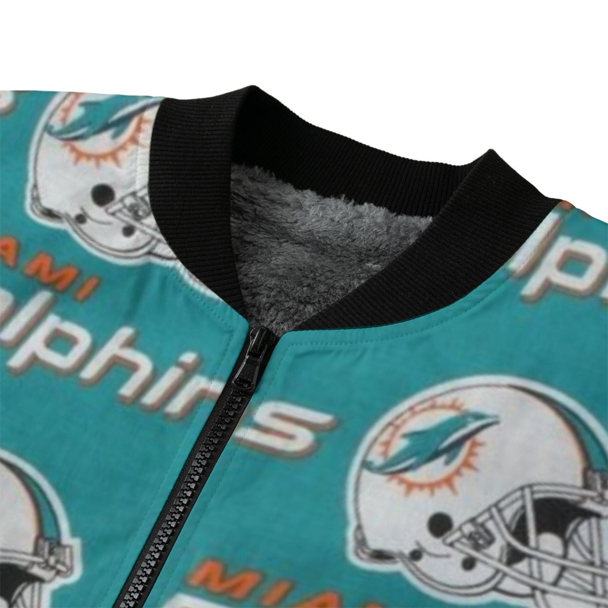 Miami Football Game Day All-Over Print Men’s Fleece Bomber Jacket