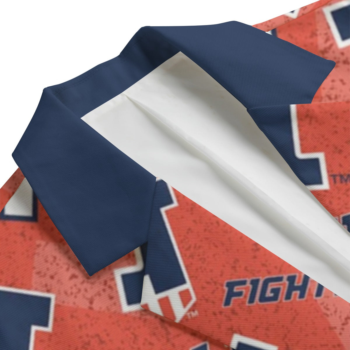 Illinois Urbana - Fighting Illini Game Day Flat Lapel Collar Blazer