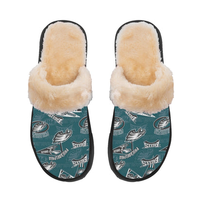 Philadelphia Football Game Day Men's Home Plush Slippers