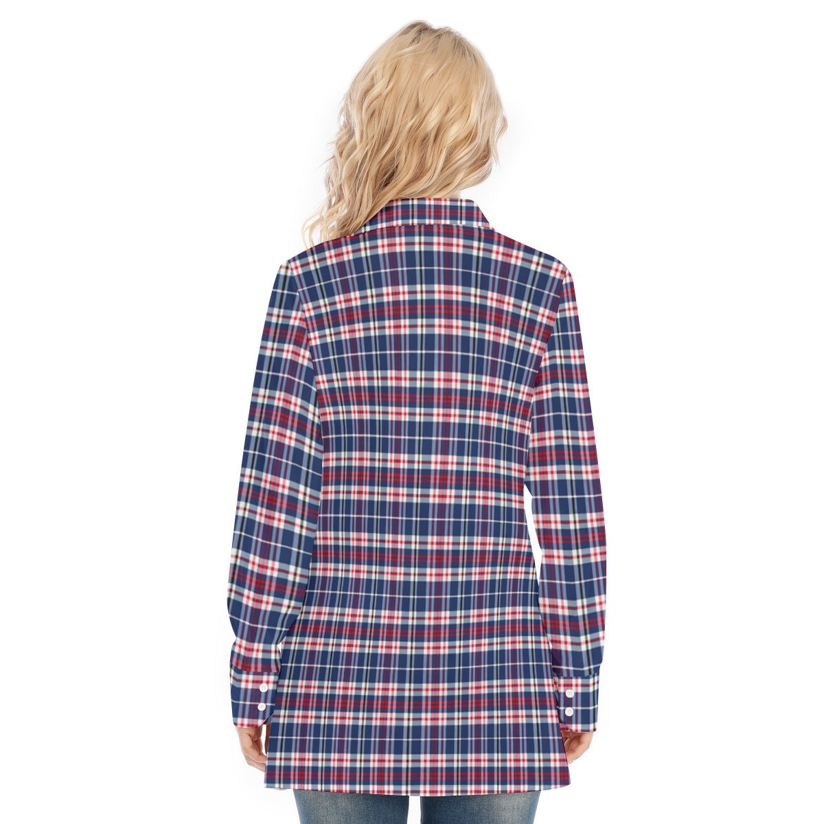 Mississippi Tartan Plaid Ole Miss Rebels Women's Long Shirt