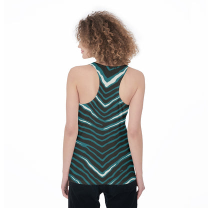 Philadelphia Football Game Day All-Over Print Women's Racerback Tank Top