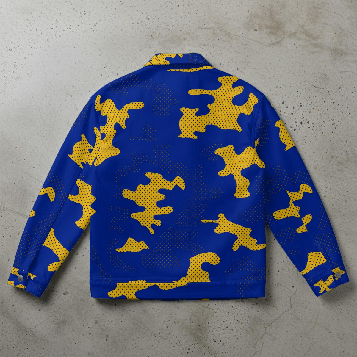Urban Legend Pittsburgh Blue Gold Camo Unisex Collared Jacket