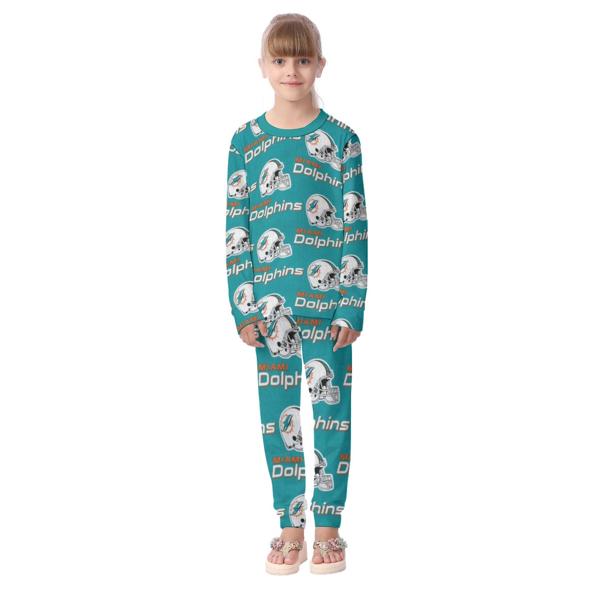 Miami Football Game Day All-Over Print Kid's Pajamas Set