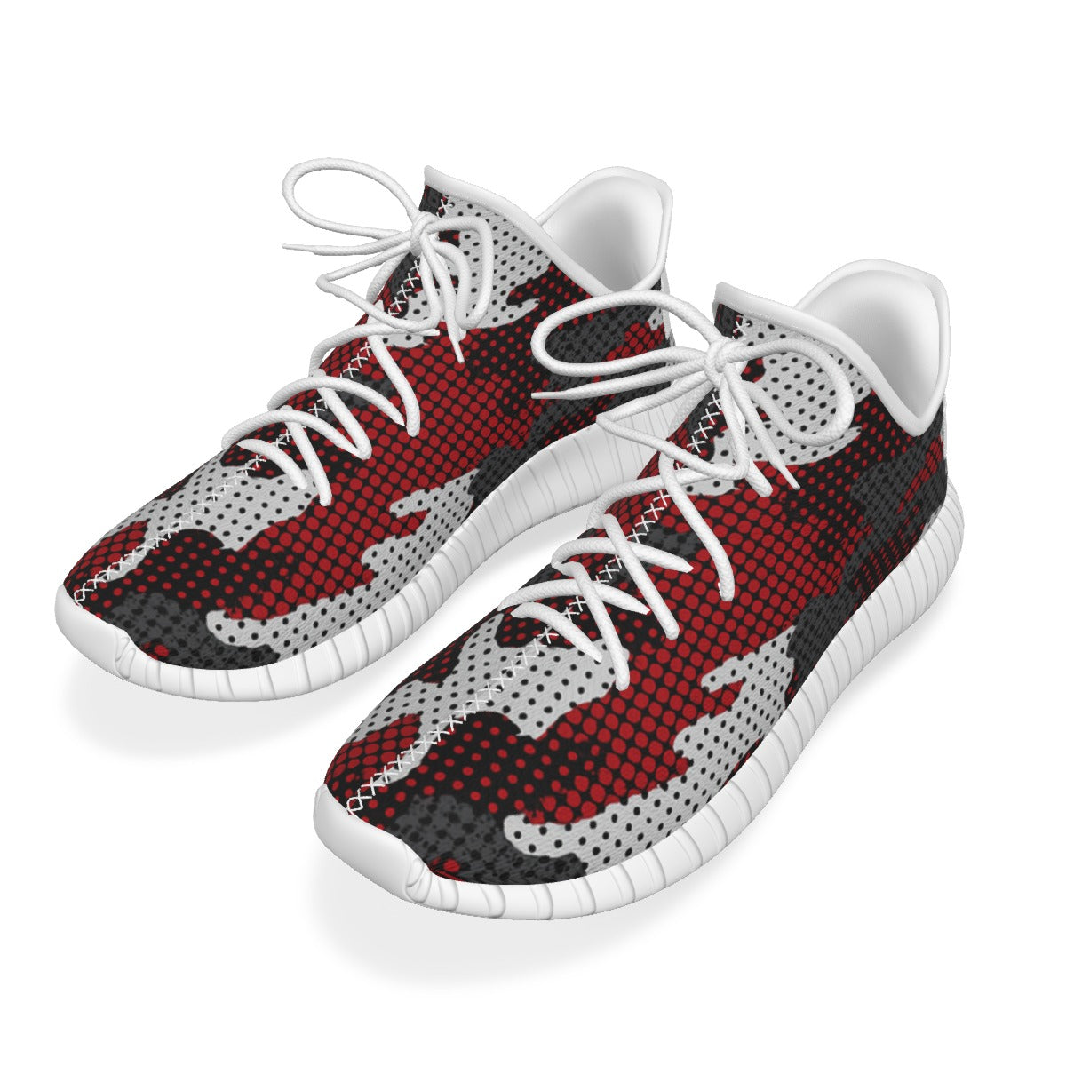 Arkansas - Razorbacks Red White Black Camo Coconut Sneakers
