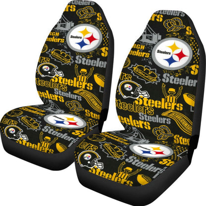 Pittsburgh Steelers Universal Car Seat Cover With Thickened Back