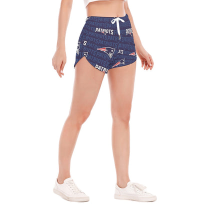 New England Football Game Day All-Over Print Women's Side Split Running Pants