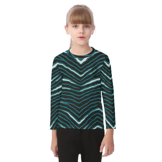 Philadelphia Football Game Day All-Over Print Kid's O-neck Long Sleeve T-shirt