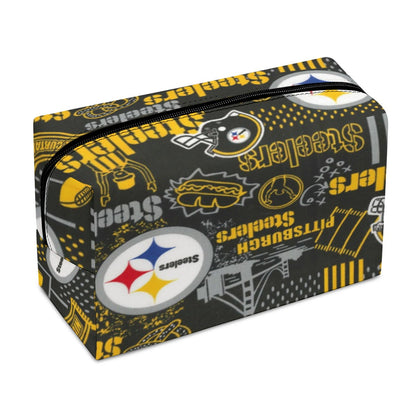 Pittsburgh Steelers PU Cosmetic Bag