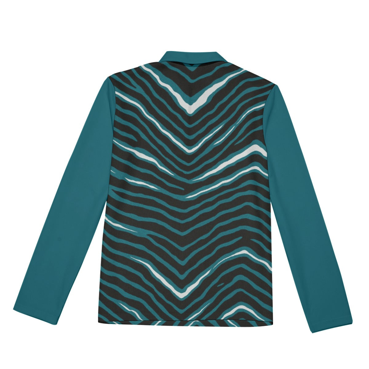 Philadelphia Football Game Day All-Over Print Men's Lapel T-shirt With Neckline Zipper Closure