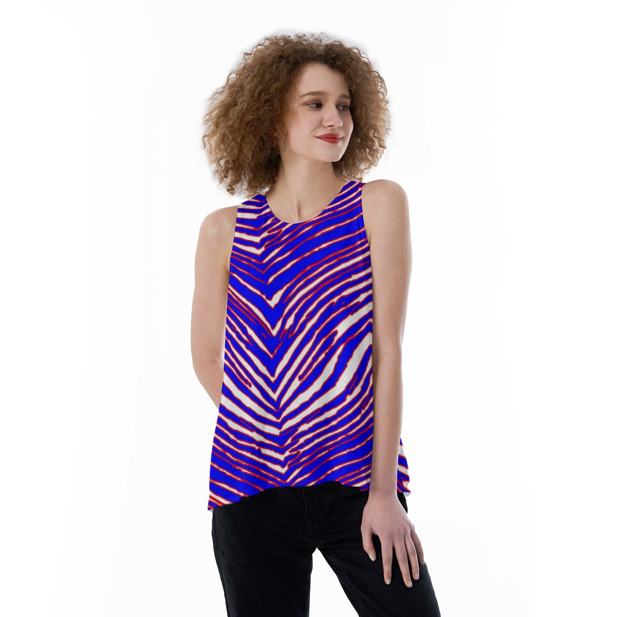 Buffalo Bills Zubaz Women's Loose Tank Top
